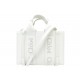 NEUF SAC A MAIN CHLOE MINI TOTE WOODY CHC23SP237I60101 CUIR BLANC HAND BAG 1300€