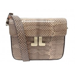 NEUF SAC A MAIN LANVIN JL MINI LW-BGRJ05 CUIR SERPENT BANDOULIERE HAND BAG 1895€