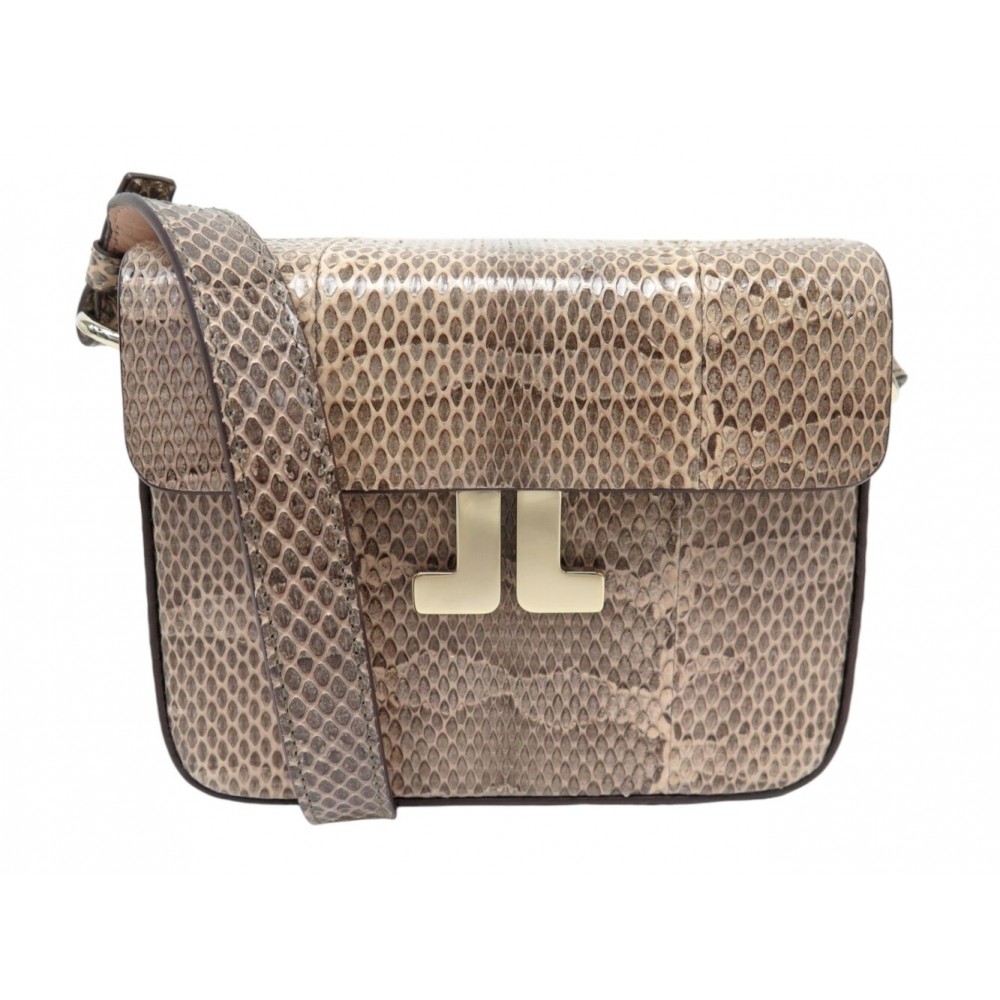 NEUF SAC A MAIN LANVIN JL MINI LW-BGRJ05 CUIR SERPENT BANDOULIERE HAND BAG 1895€
