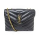 NEUF SAC A MAIN YVES SAINT LAURENT LOULOU SMALL 494699 NOIR MATELASSE BAG 2300€
