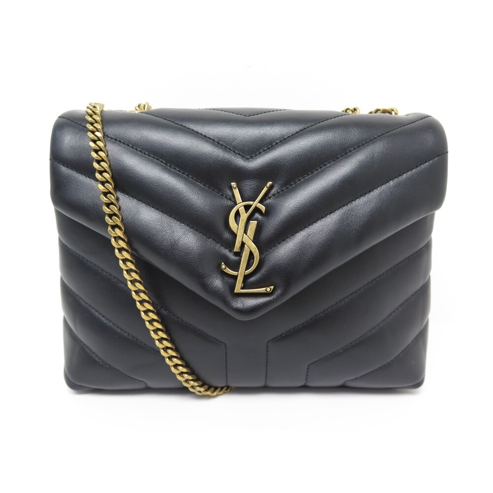 NEUF SAC A MAIN YVES SAINT LAURENT LOULOU SMALL 494699 NOIR MATELASSE BAG 2300€