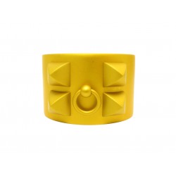 NEUF BRACELET HERMES MANCHETTE COLLIER DE CHIEN SUNSET JAUNE T3 16CM BANGLE 675€