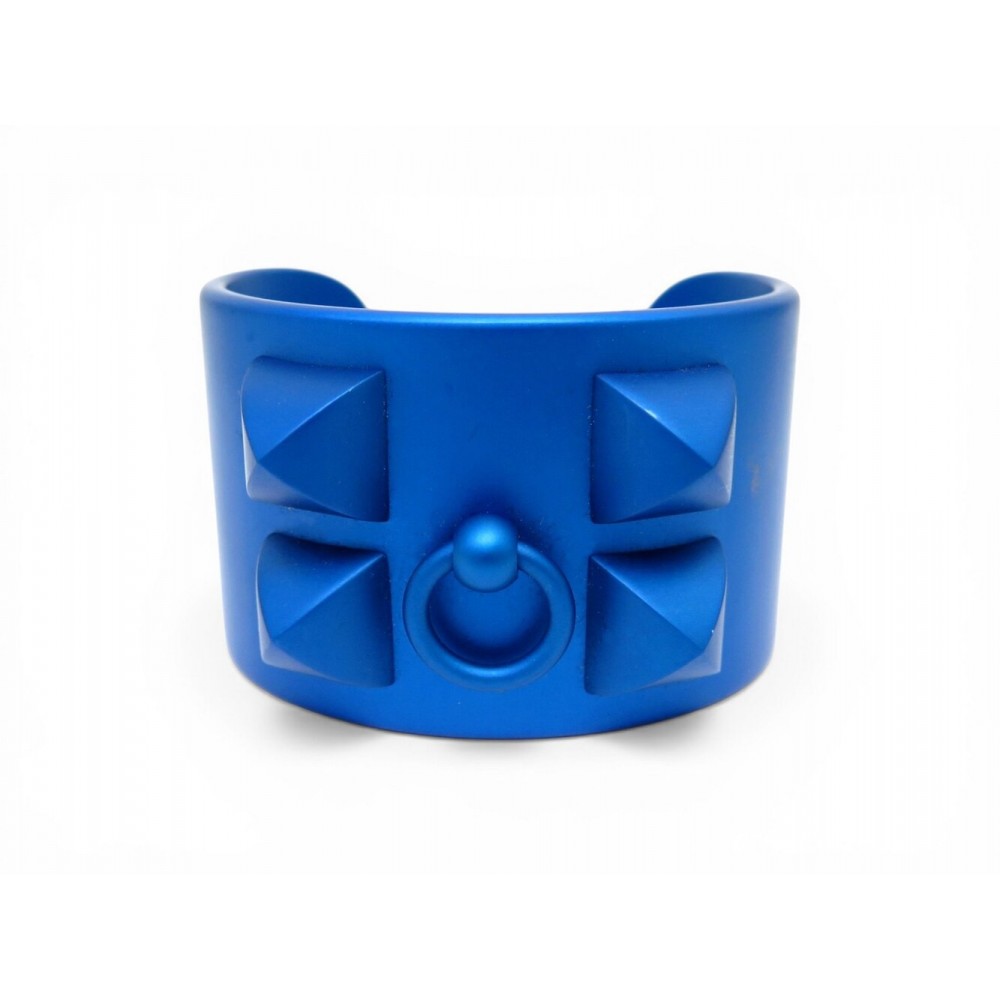 NEUF BRACELET HERMES MANCHETTE COLLIER DE CHIEN T3 16CM SUNSET BLEU BANGLE 675€