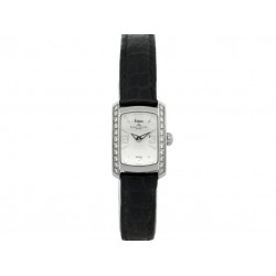 MONTRE BAUME ET MERCIER HAMPTON 65363 ACIER ET DIAMANTS 26MM QUARTZ WATCH 3000€