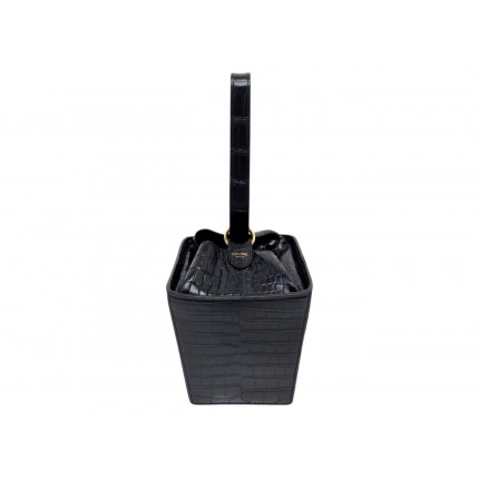 NEUF RARE SAC A MAIN CELINE STRAP BOX AVEC DRAGONNE EN CUIR DE CROCODILE 12000€
