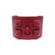 NEUF BRACELET HERMES MANCHETTE COLLIER DE CHIEN T3 16CM SUNSET ROUGE BANGLE 630€