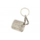 NEUF PORTE CLES BERLUTI PLAQUE GRAVEE SCRITTO KR007 ACIER PALLADIE KEY RING 450€
