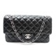 SAC A MAIN CHANEL TIMELESS 2.55 CUIR MATELASSE NOIR 