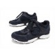 NEUF CHAUSSURES CHANEL G39066 LOGO CC SNEAKERS 36.5 TWEED DAIM BLEU SHOES 1190€