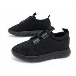 CHAUSSURES HERMES TEAM H191131Z BASKETS 35 TISSU NOIR BLACK SNEAKERS SHOES 795€
