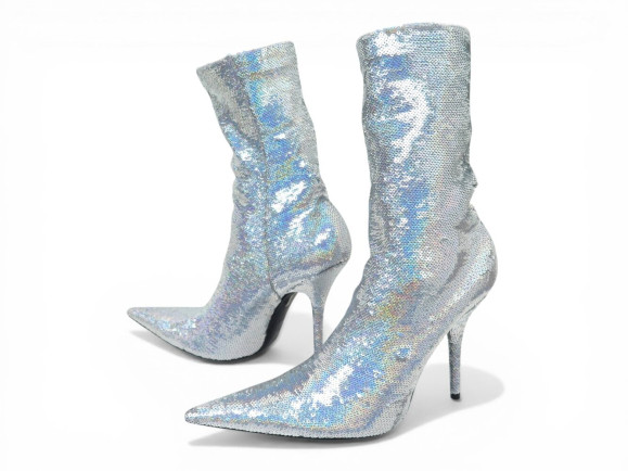  chaussures balenciaga knife sequins argentes