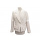 VESTE CHANEL BOUTONS LOGO CC P65277V60987 M 40 EN TWEED LAINE CREME JACKET 8900€
