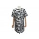 ROBE MANCHES COURTES LANVIN 2014 MOTIF FLEURS RW-DR2143-2513 M 40 DRESS 1990€