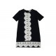 ROBE MANCHES COURTES LANVIN DENTELLES RWDR20592551P16 M 40 NOIR DRESS 1460€