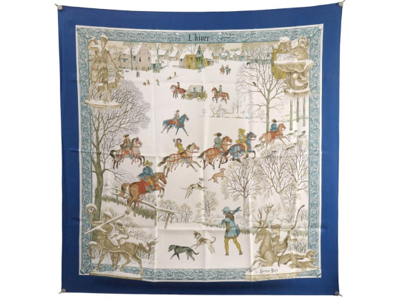  foulard hermes l'hiver philippe ledoux carre