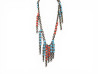 collier lanvin sautoir pierres multicolores 105 cm en