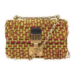 SAC A MAIN CHRISTIAN DIOR DIORADDICT CUIR & PERLES RASTA BANDOULIERE BAG 2800€
