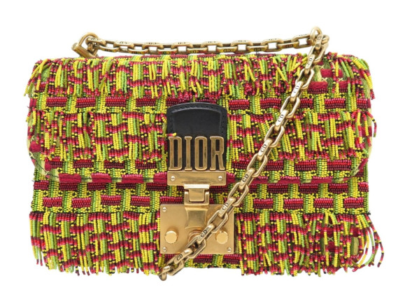 sac a main christian dior dioraddict cuir perles