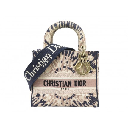 SAC A MAIN CHRISTIAN DIOR LADY D-LITE MEDIUM TOILE TIE-DYE BANDOULIERE BAG 5900€