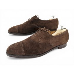 CHAUSSURES JOHN LOBB SEYMOUR 10.5E 44.5 EN DAIM MARRON BROWN DEER SHOES 1620€