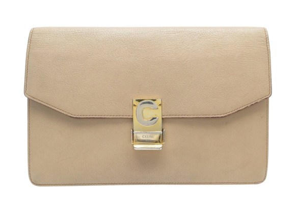  sac pochette a main celine c classique en cuir