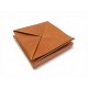 VINTAGE VIDE POCHE DE BUREAU HERMES ZOULOU EN CUIR MARRON GOLD POCKET EMPTY