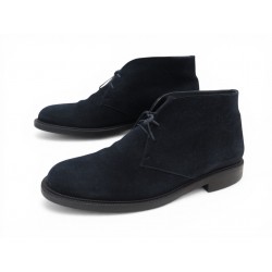 NEUF CHAUSSURES JM WESTON 354 MILES CHUKKA 8D 42 BOTTINES DAIM BLEU SHOES 620€
