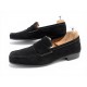 CHAUSSURES JM WESTON 625 MOCASSINS D'ETE EN DAIM NOIR 7.5E 41.5 42 LOAFERS 590€