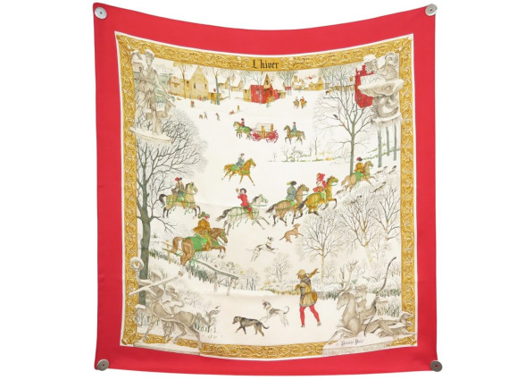  foulard hermes l'hiver philippe ledoux carre