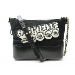 SAC A MAIN CHANEL GABRIELLE GM CUIR TOILE MATELASSEE NOIR BANDOULIERE BAG 5750€