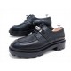 CHAUSSURES HERMES RICHELIEUS FIRST H2229457ZH 41 CUIR NOIR + BOITE SHOES 1480€