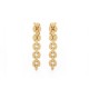NEUF BOUCLES D'OREILLES MAUBOUSSIN JE TE DESIRE EN OR JAUNE 18K EARRINGS 10775€