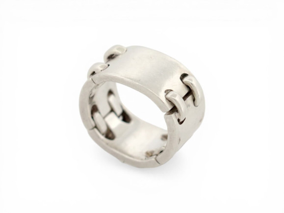  bague hermes articulee 52 en argent massif 925