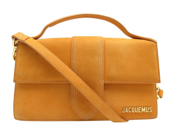 sac a main jacquemus le grand bambino en cuir suede