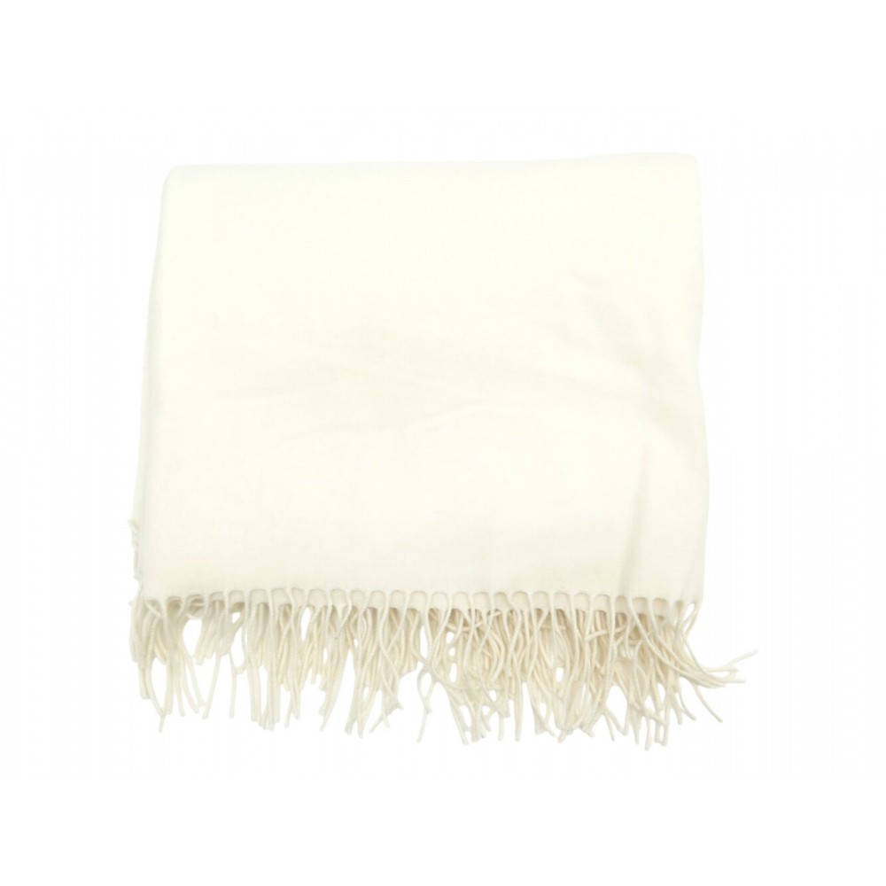 ETOLE CHRISTIAN DIOR CACHEMIRE ET LAINE ECRU ECHARPE 134X170CM SCARF SHAWL 1100€
