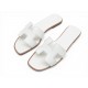NEUF CHAUSSURES MULES HERMES ORAN BL1021056Z 39 SANDALES CUIR BLANC SHOES 635€