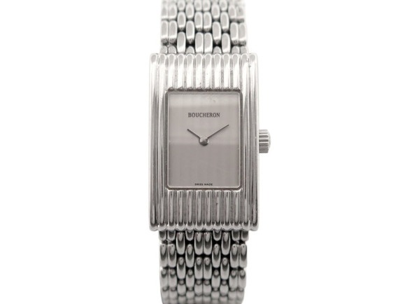montre boucheron reflet small 29.5 mm en acier quartz