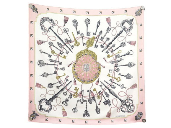 foulard hermes les cles caty latham carre 90