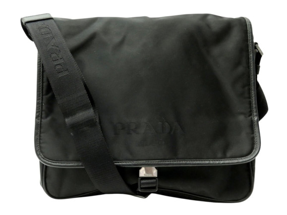 sac a main prada besace messenger logo nylon sacoche