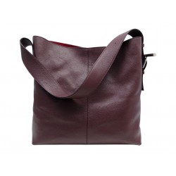 SAC A MAIN ALEXANDER MCQUEEN T-BAR SLING EN CUIR GRAINE BORDEAUX HAND BAG 2300€