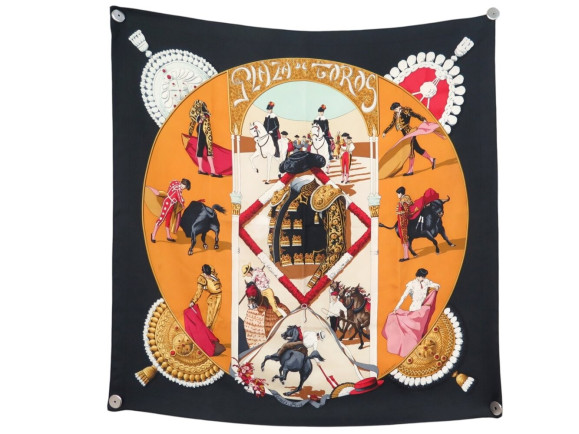 foulard hermes plaza de toros watrigant carre