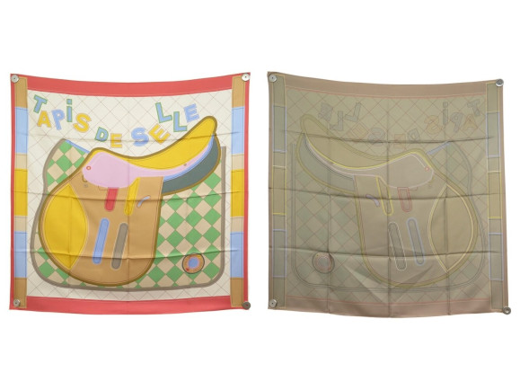 foulard hermes double face tapis de selle