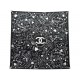 NEUF FOULARD CHANEL TWILL LOVE COCO LOGO CC CAMELIA CARRE 90 EN SOIE SCARF 530€