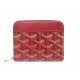 PORTEFEUILLE GOYARD MATIGNON EN TOILE ROUGE PORTE MONNAIE WALLET BILLFOLD 690€