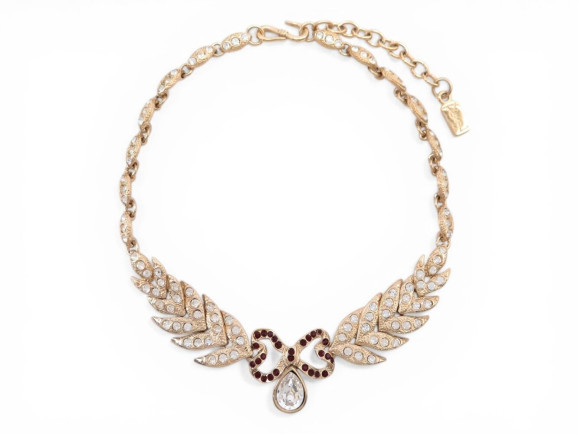   collier yves saint laurent noeud pierre