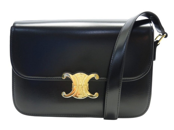 sac a main celine triomphe 187363 cuir noir