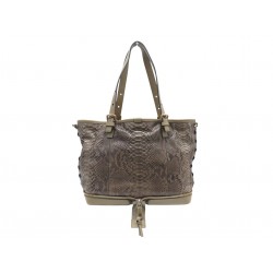 NEUF SAC A MAIN CHLOE EN CUIR DE PYTHON CABAS FERMETURE ECLAIR TOTE BAG 2990€