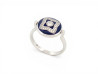 bague de beers lotus enchante t53 en or blanc 18k