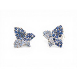 BOUCLES D'OREILLES MAUBOUSSIN TU ES LA SUBLIME FLEUR DE MA VIE OR & SAPHIR 9510€