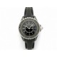NEUF MONTRE CHANEL J12 H5695 QUARTZ 33 MM CERAMIQUE & BRACELET CUIR WATCH 5800€